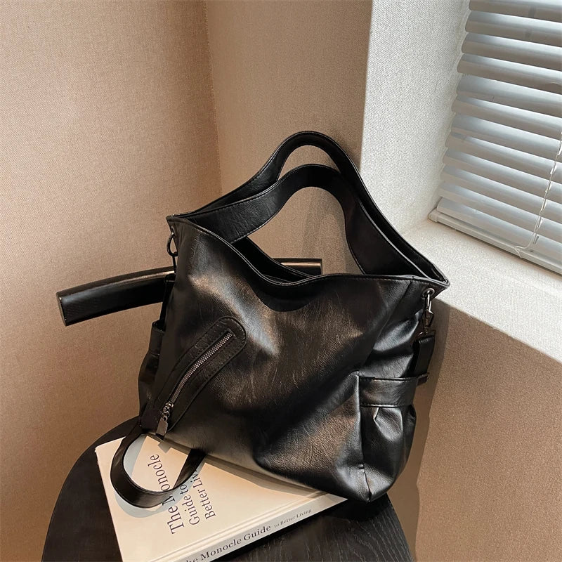 Vintage Crossbody Totes Large Capacity Retro Handbags for Women