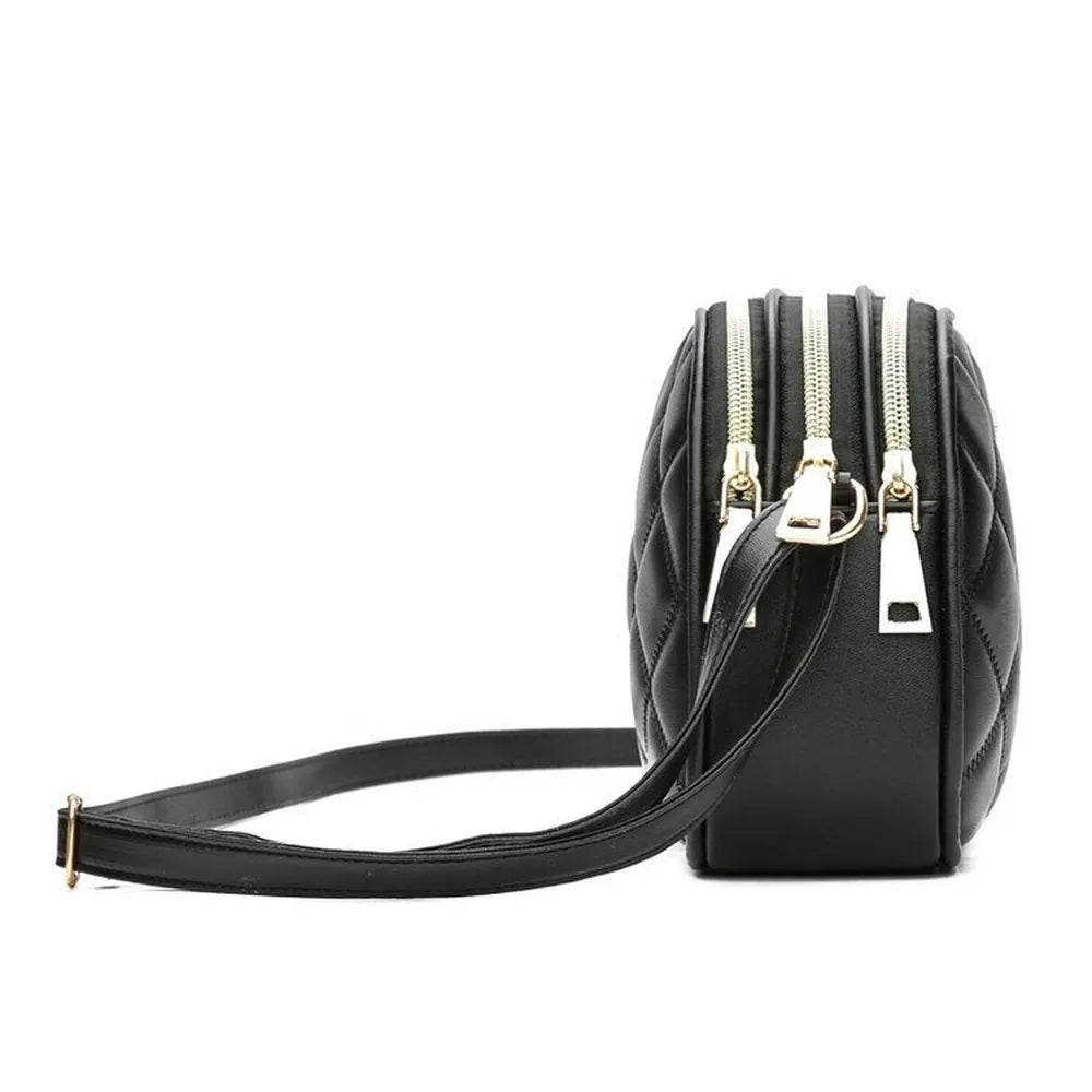 Women Crossbody Bag Small Lady Handbag Purse Shoulder Messenger Three Layer