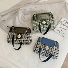 Women Small Handbag Shoulder Tote Satchel Retro Chain Messenger Cross Body Bags