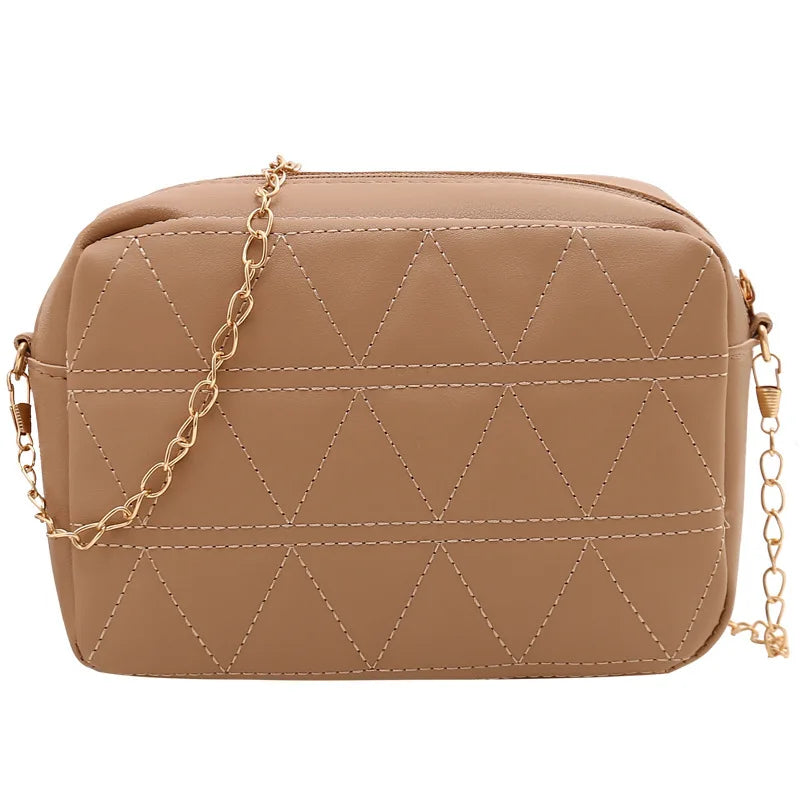 Small Square Chain Shoulder Messenger Crossbody Clutch Bag