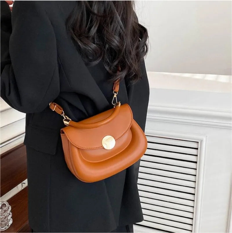 Women Bag Spring Summer High Personalized Solid Single Shoulder Messenger Bag
