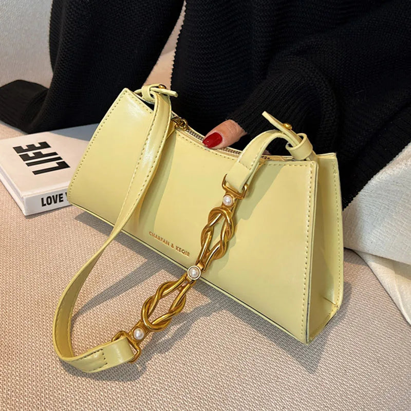Summer Underarm Shoulder Bag for Women Handbag and Purse Leather