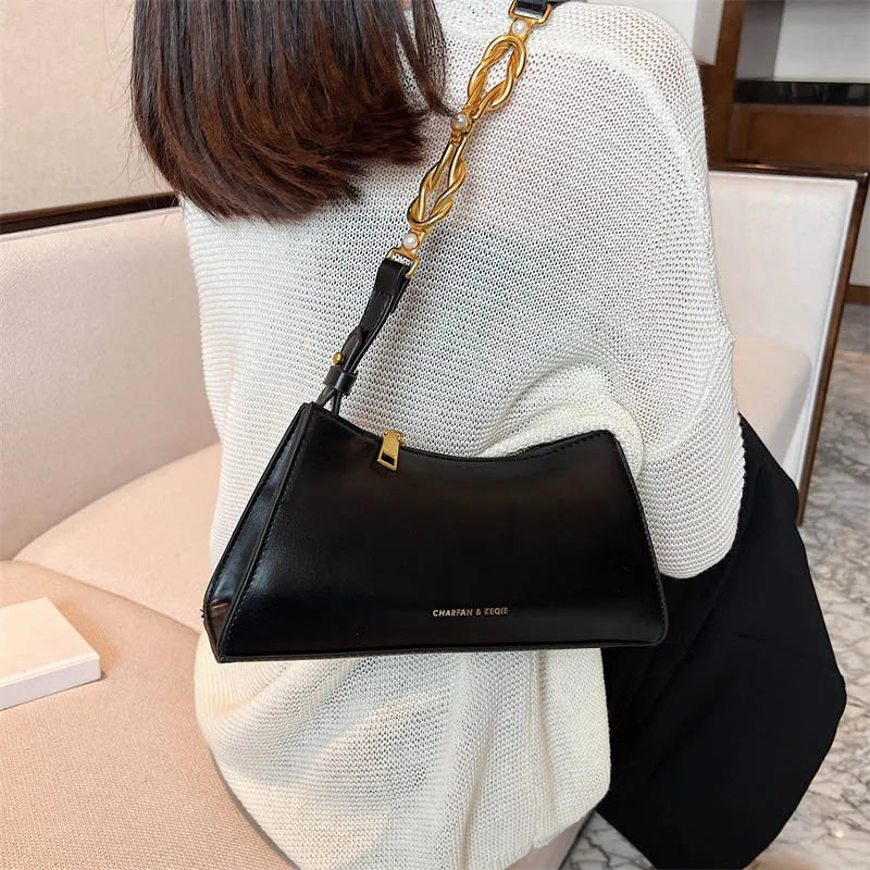 Summer Underarm Shoulder Bag for Women Handbag and Purse Leather