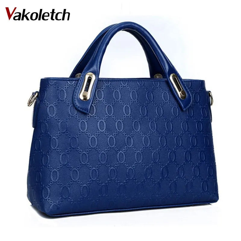 Women Top-Handle Messenger Bag Set PU Leather Shoulder Bag KL123