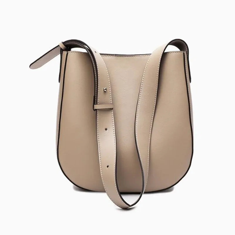 Women Leather Shoulder Bag Big Tote Top-handle Handbag