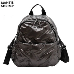 Large Capacity Women's Backpack Winter Pack Short Distance Travel Bag