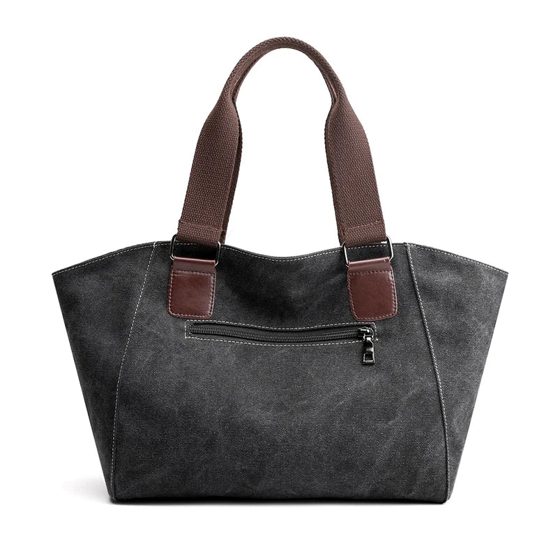 Vintage Canvas Shoulder Bag Large Capacity Crossbody Bag