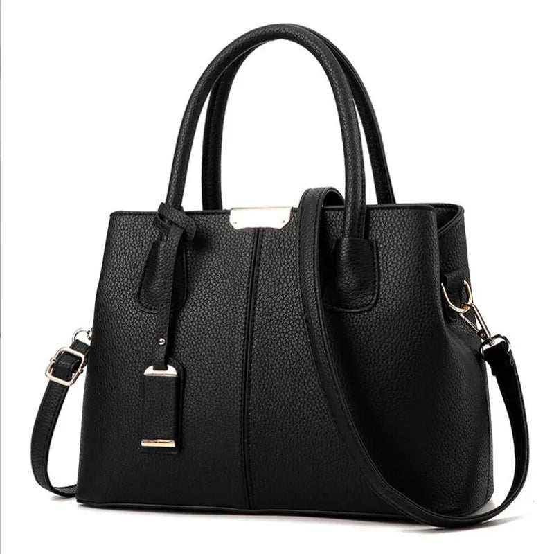 Vintage High Casual Tote Messenger Bag Leather Handbag