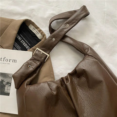 Vintage Quilted Crossbody Bag Large Capacity Tote