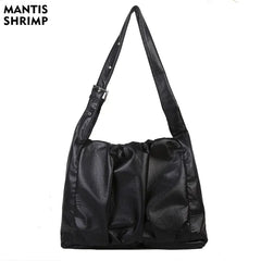 Vintage Quilted Crossbody Bag Large Capacity Tote
