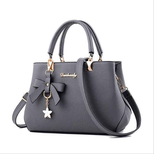 Vintage Top-Handle Handbag with Pendant