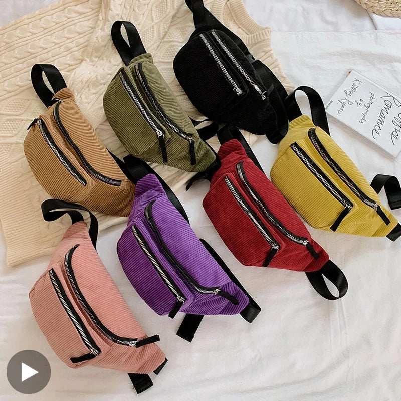 Women Bag Waist Fanny Pack Female Belt Bum Hip Belly For Shoulder Crossbody