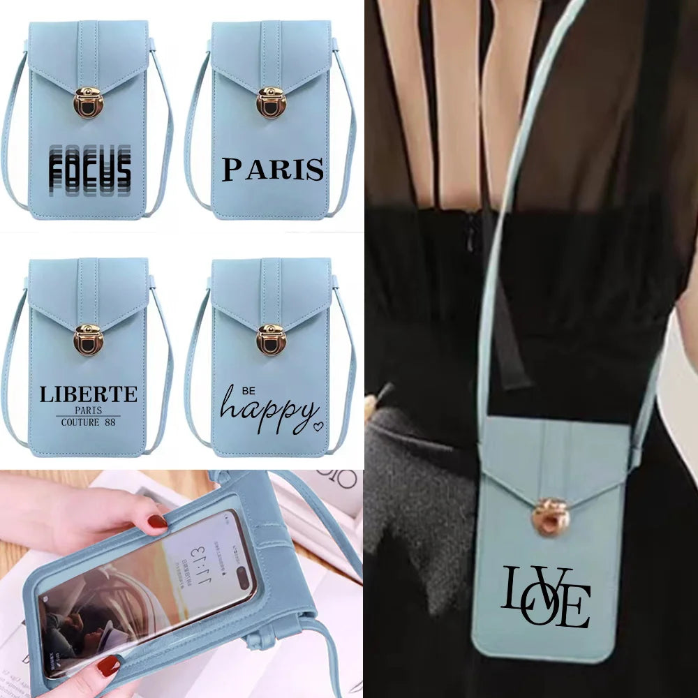 Women Touch Screen Cell Phone Purse Crossbody Bag Waterproof Handbag