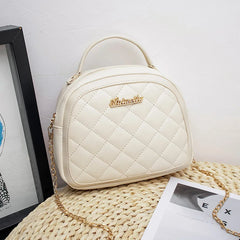 Embroidered Chain Crossbody Small Square Bag Casual Phone Messenger Shoulder Bag