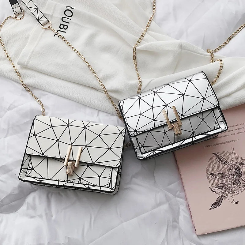 Vintage Chain Small Square Bag for Women