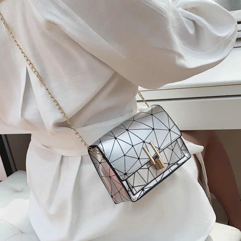 Vintage Chain Small Square Bag for Women