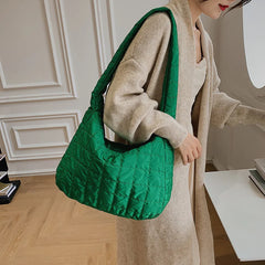 Women Pleated Large-capacity Dumpling Bag Casual Shoulder Bag