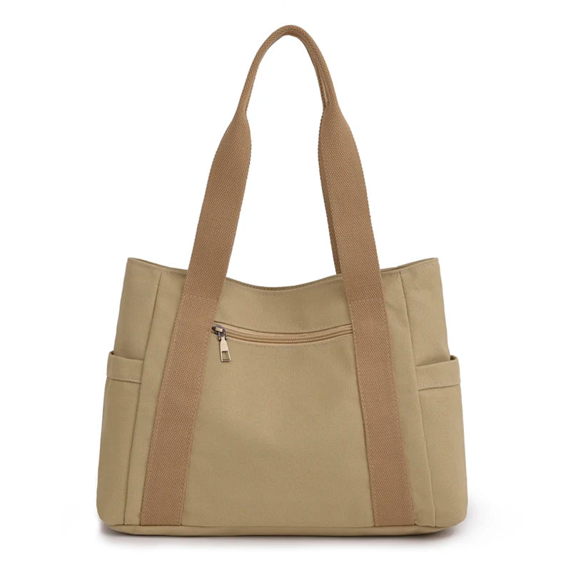 Women Canvas Shoulder Bags Large Capacity Totes for Gi