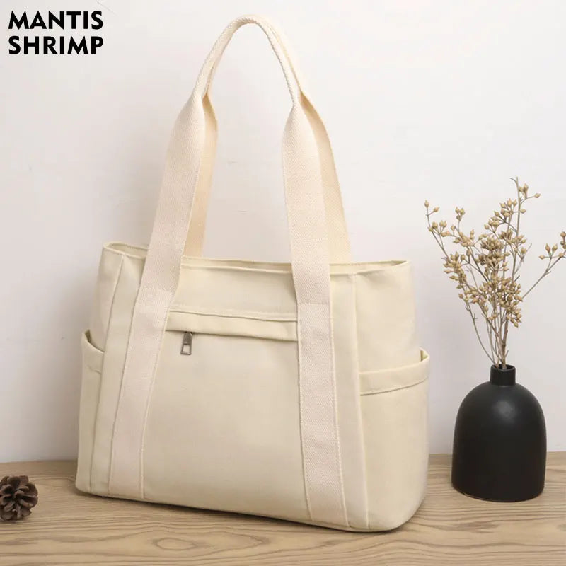 Women Canvas Shoulder Bags Large Capacity Totes for Gi