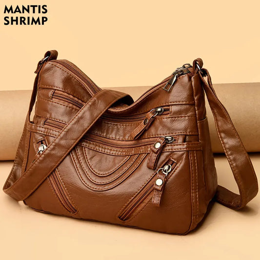 Classic Middle-aged Pack Daily Shoulder Messenger Crossbody Hobos