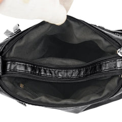 Vintage Messenger Shoulder Bag PU Leather Crossbody