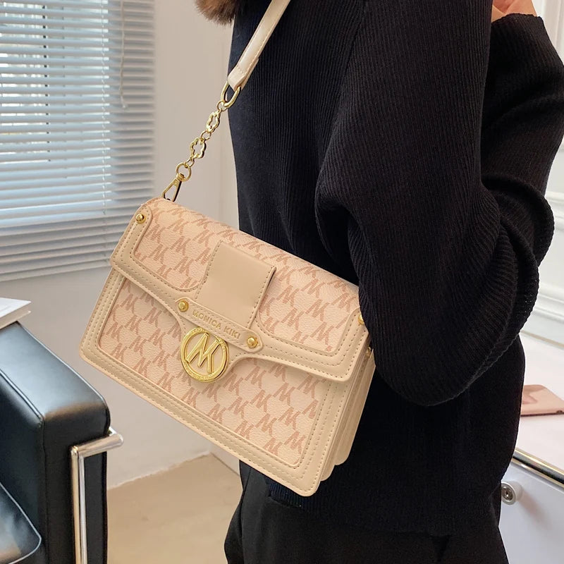 Women Vintage PU Leather Handbag High Casual Shoulder Crossbody Bag