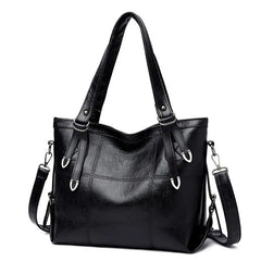 Shoulder Bags Lacquer PU Leather Handle Bags for Women