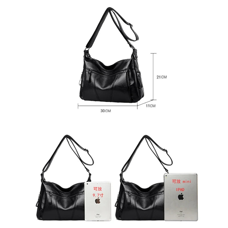 Leather Purses Handbags Lady Shoulder Messenger Crossbody Bags For Women