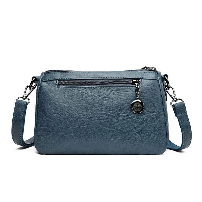 Women PU Leather Tote Shoulder Bag Vintage Messenger Bag