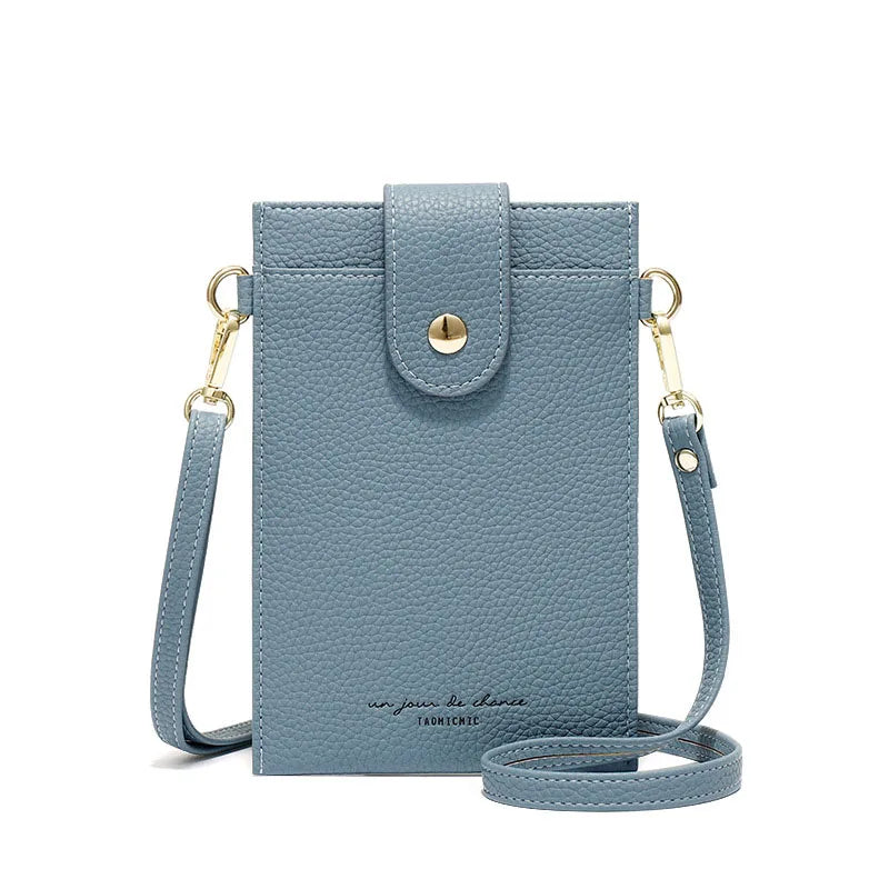 Women Soft Leather Wallets Crossbody Shoulder Strap Handbag