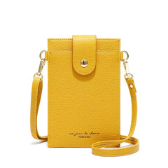 Women Soft Leather Wallets Crossbody Shoulder Strap Handbag