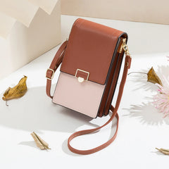 Soft Leather Wallets Cell Phone Purse Crossbody Strap Handbag