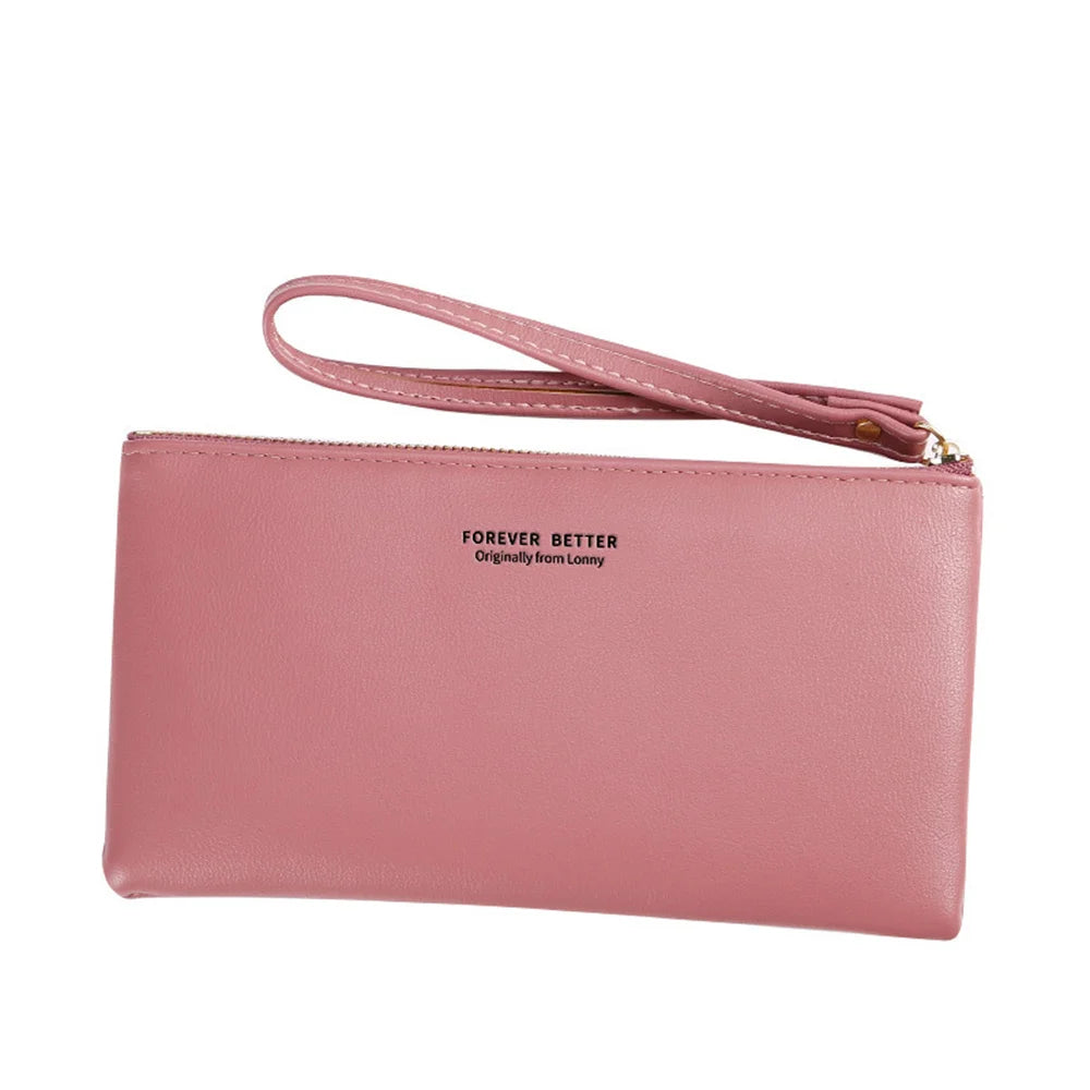 Women's Soft Leather Wallet Touch Screen Phone Purse Small Bag