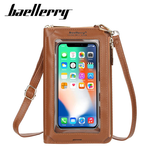 Soft Pu Leather Wallets Phone Purse Crossbody Bag Handbags for Female