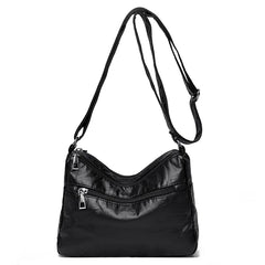 Vintage Trends Messenger Shoulder Bag Soft PU Leather Lady Hobos Bag