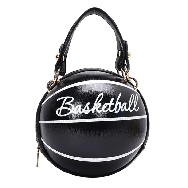 Women Basketball PU Leather Chain Satchel