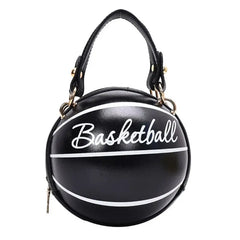 Women Basketball PU Leather Chain Satchel