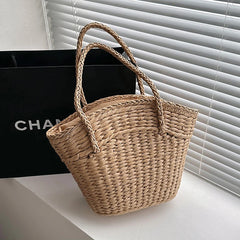 Women Beach Bag Large Capacity Woven Totes Straw Handbag