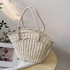 Women Beach Bag Large Capacity Woven Totes Straw Handbag