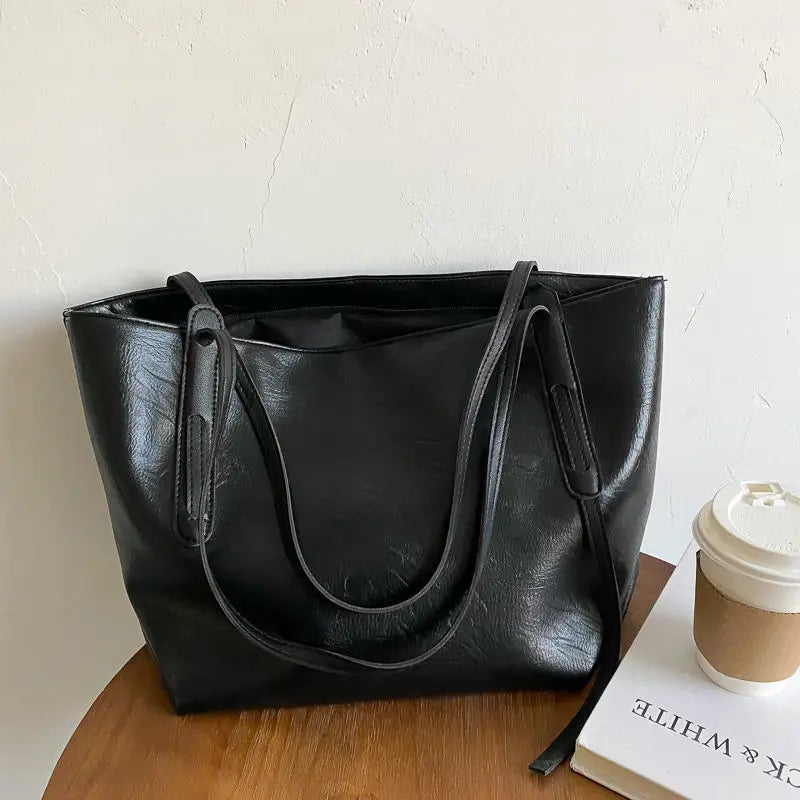 Oversized PU Womens Tote Handbag Tote Bag