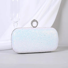 Red Diamond Evening Clutch Party Bag Chain Shoulder Bag