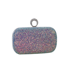 Red Diamond Evening Clutch Party Bag Chain Shoulder Bag