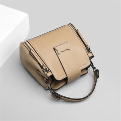 Women Bucket Leather Bag Single Shoulder Shopping Handbags