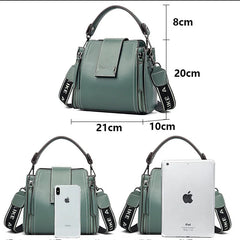 Women Bucket Leather Bag Single Shoulder Shopping Handbags