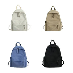Women Canvas Backpack Large Capacity Daypack Travel Bookbag
