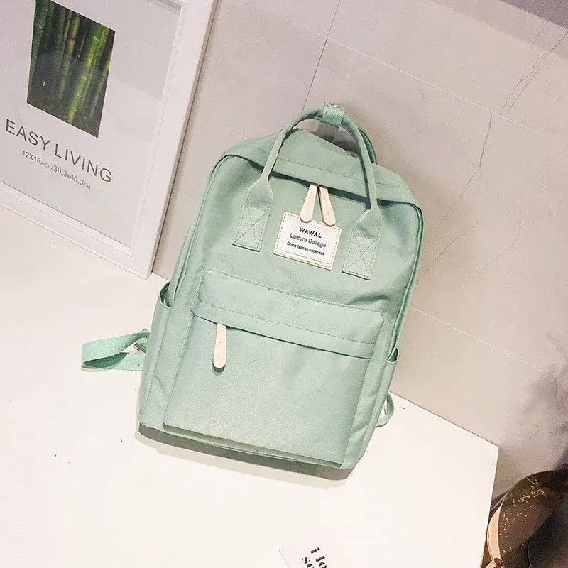 Women Canvas Backpacks Waterproof School Bags for Teenagers Girls