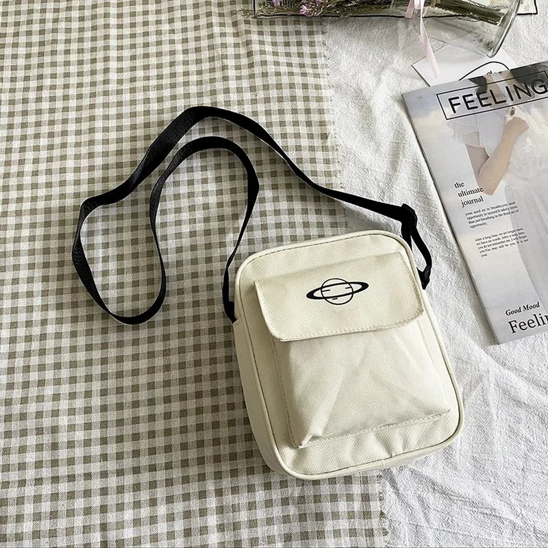 Canvas Shoulder Bag Japan Style Girl Small Messenger