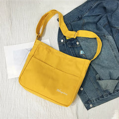 Women Canvas Crossbody Bag Casual Satchel Girls Shoulder Lady Messenger