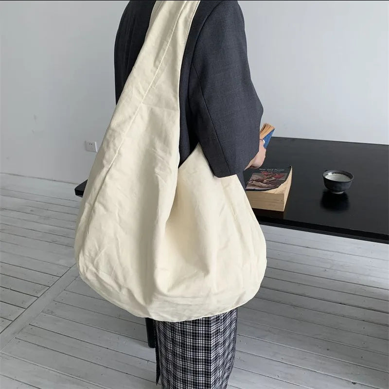 Canvas Crossbody Bag Large Capacity Shoulder Bag