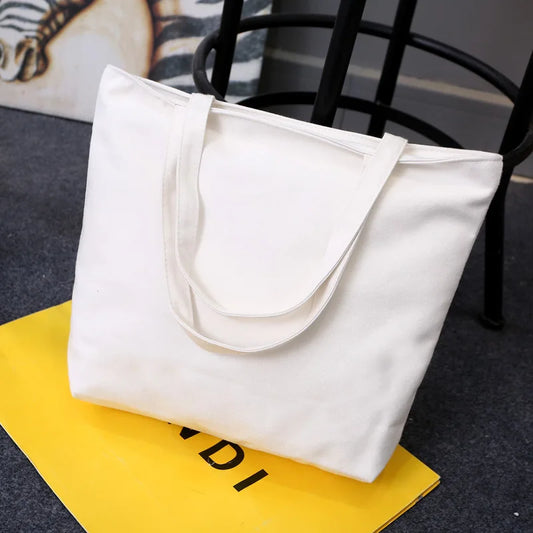 Women Canvas Shoulder Bag Cartoon Tote Hand Bag Ladies Large Capacity